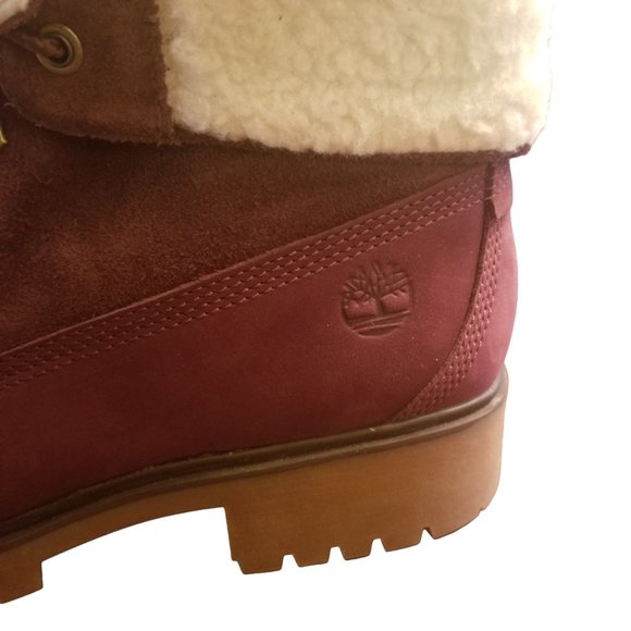 NWOT Timberland Jayne Women's Waterproof Teddy Fleece Fold Down Boot | Size: 9½ - Picture 10 of 16